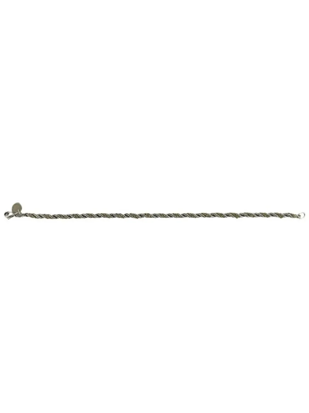 Tiffany & Co Twisted Rope Chain Bracelet 925 Sterling Silver Gold Accessory